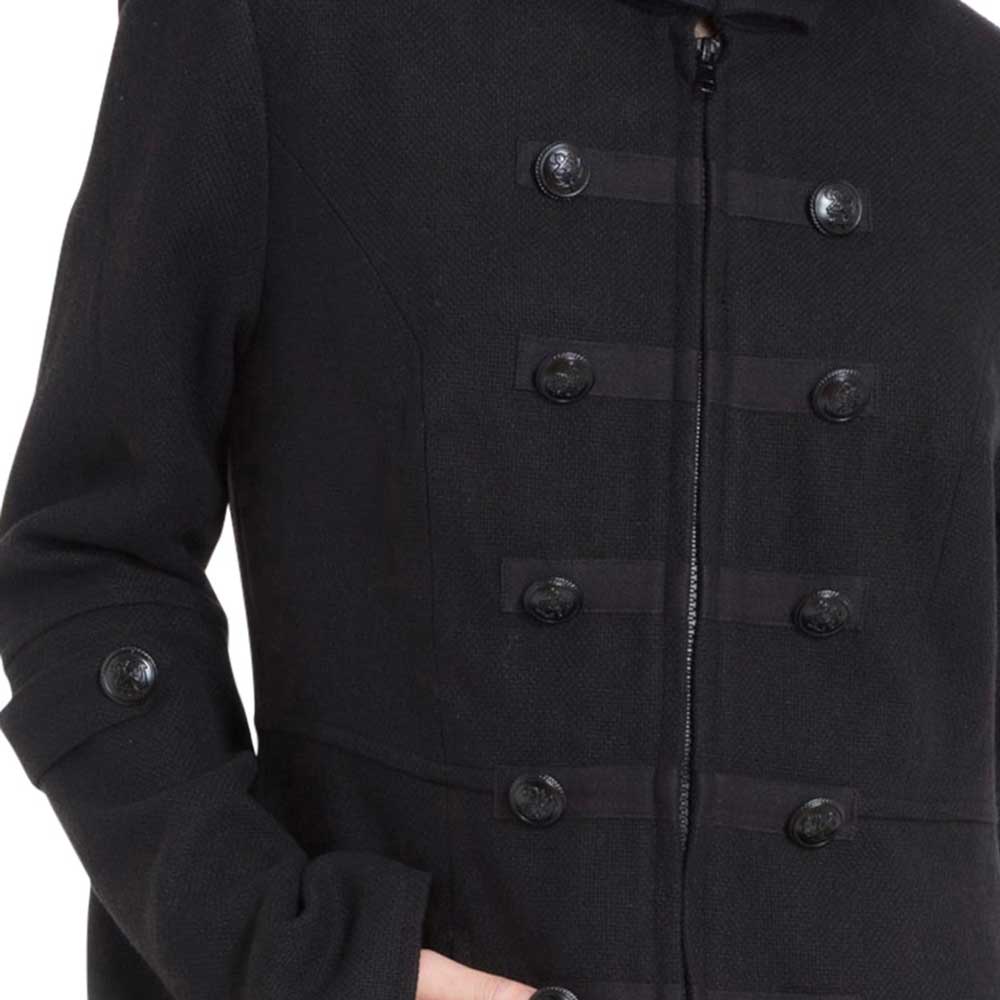 Jawbreaker Jawbreaker Jas Military dames Zwart | Attitude Military Dames Jassen | KLEDING.nl
